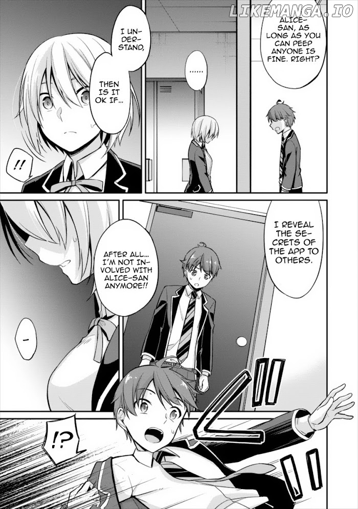 Satou-Kun Wa Nozoteiru. ~Kami-Sama Appli De Onnanoko No Kokoro O Nozoitara Do Xx Datta chapter 7.1 - page 16