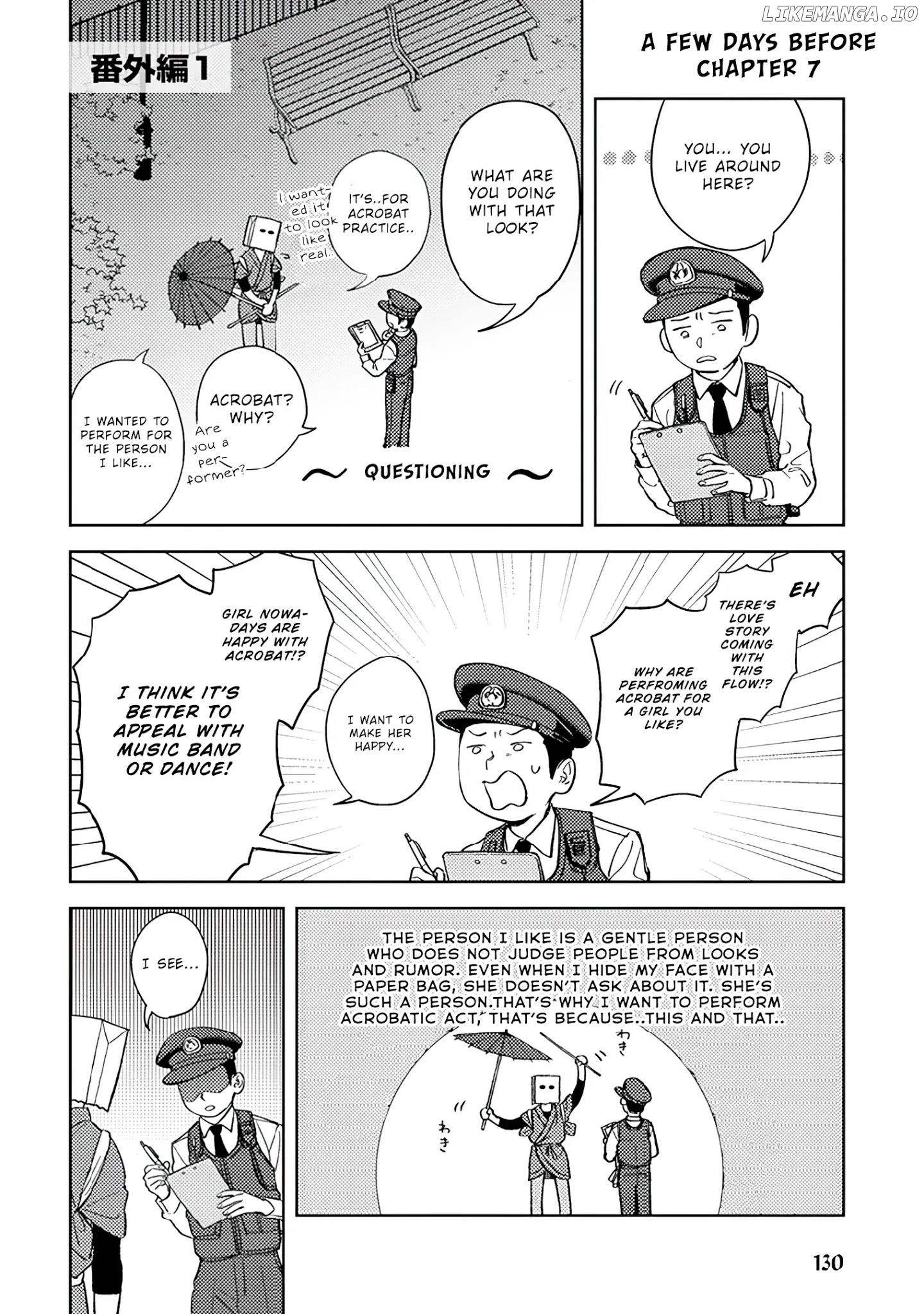 Paperbag-Kun Is In Love chapter 7.5 - page 2