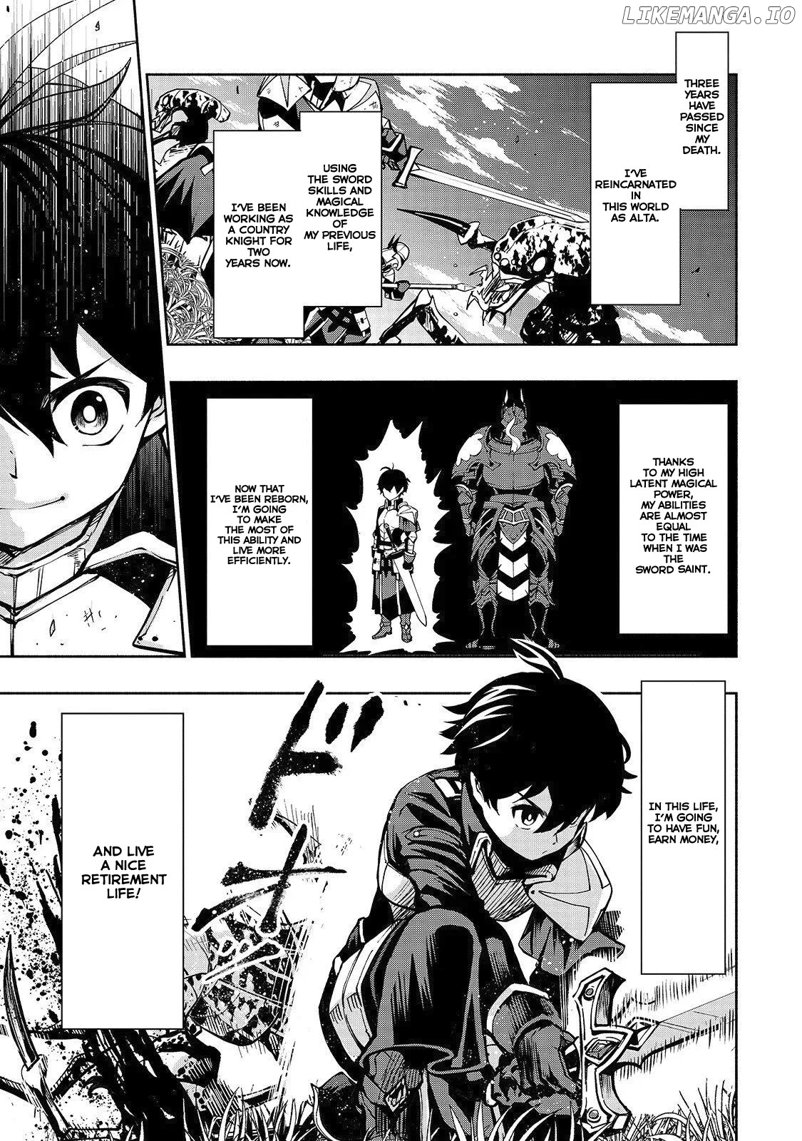 The Reincarnated 「Sword Saint」 Wants to Take it Easy chapter 1 - page 8