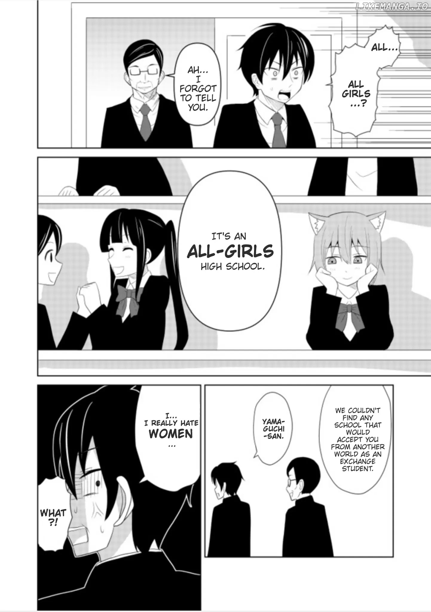 Chou Onna Kirai Na Ore Ga Isekai No Joshi-Ko Ni Ryugaku Suru Koto Ni Natta - Serialization chapter 2 - page 8