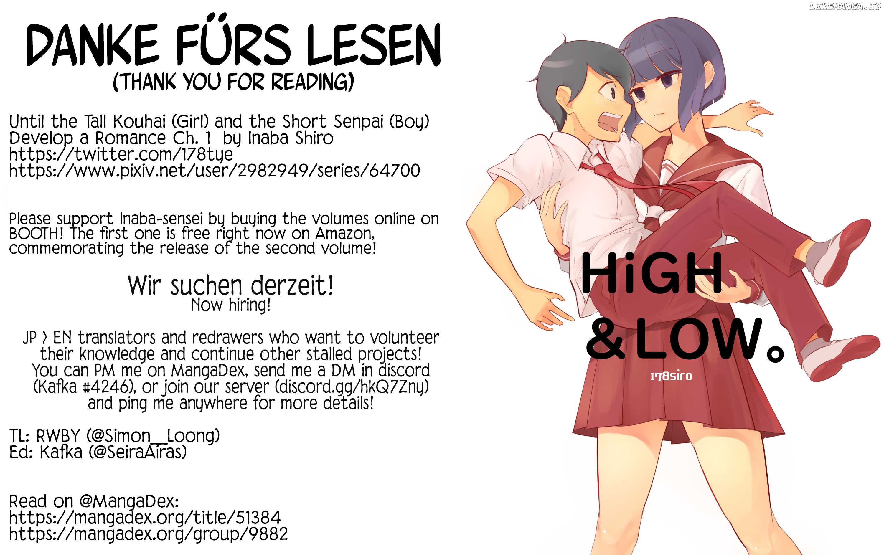 Until The Tall Kouhai (♀) And The Short Senpai (♂) Relationship Develops Into Romance chapter 1 - page 8