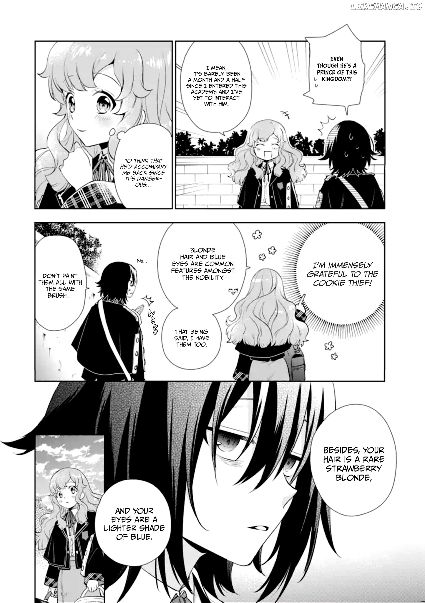 The Noble Girl With a Crush on a Plain and Studious Guy Finds the Arrogant Prince to be a Nuisance chapter 1.2 - page 3
