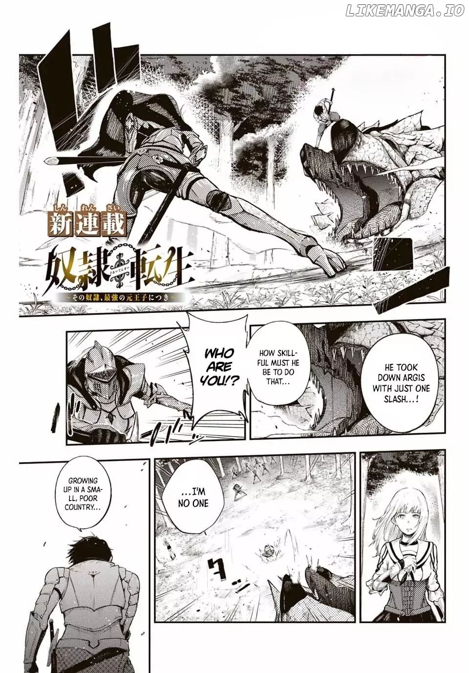 Dorei Tensei: Sono Dorei, Saikyou no Moto Ouji ni Tsuki chapter 1.1 - page 2