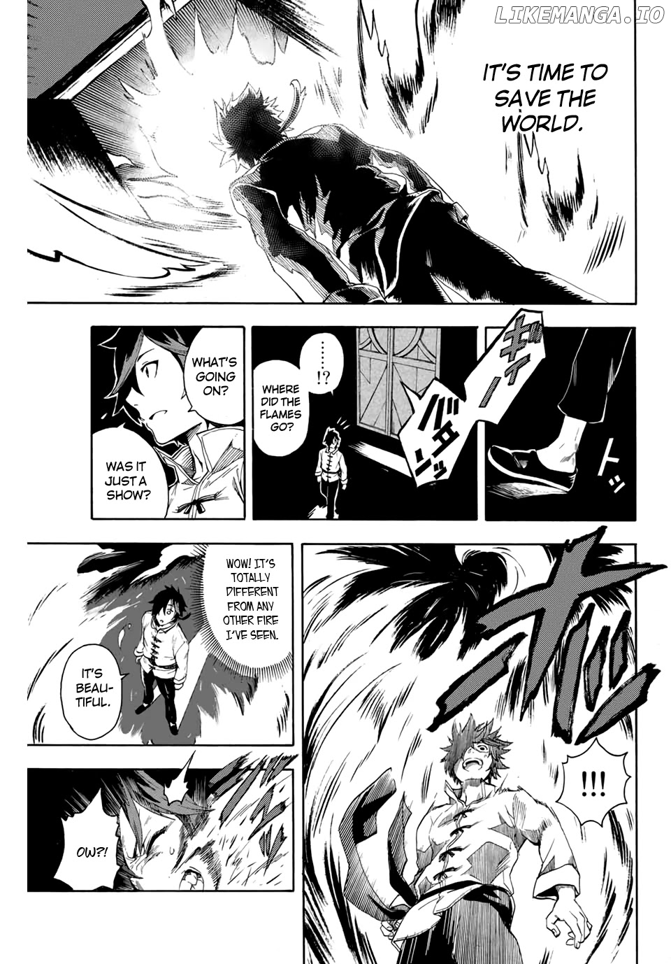 Jigoku no Gouka de Yaka re Tsuzuketa Shounen. Saikyou no Honou Tsukai to Natte Fukkatsu Suru. Chapter 1.1 - page 13