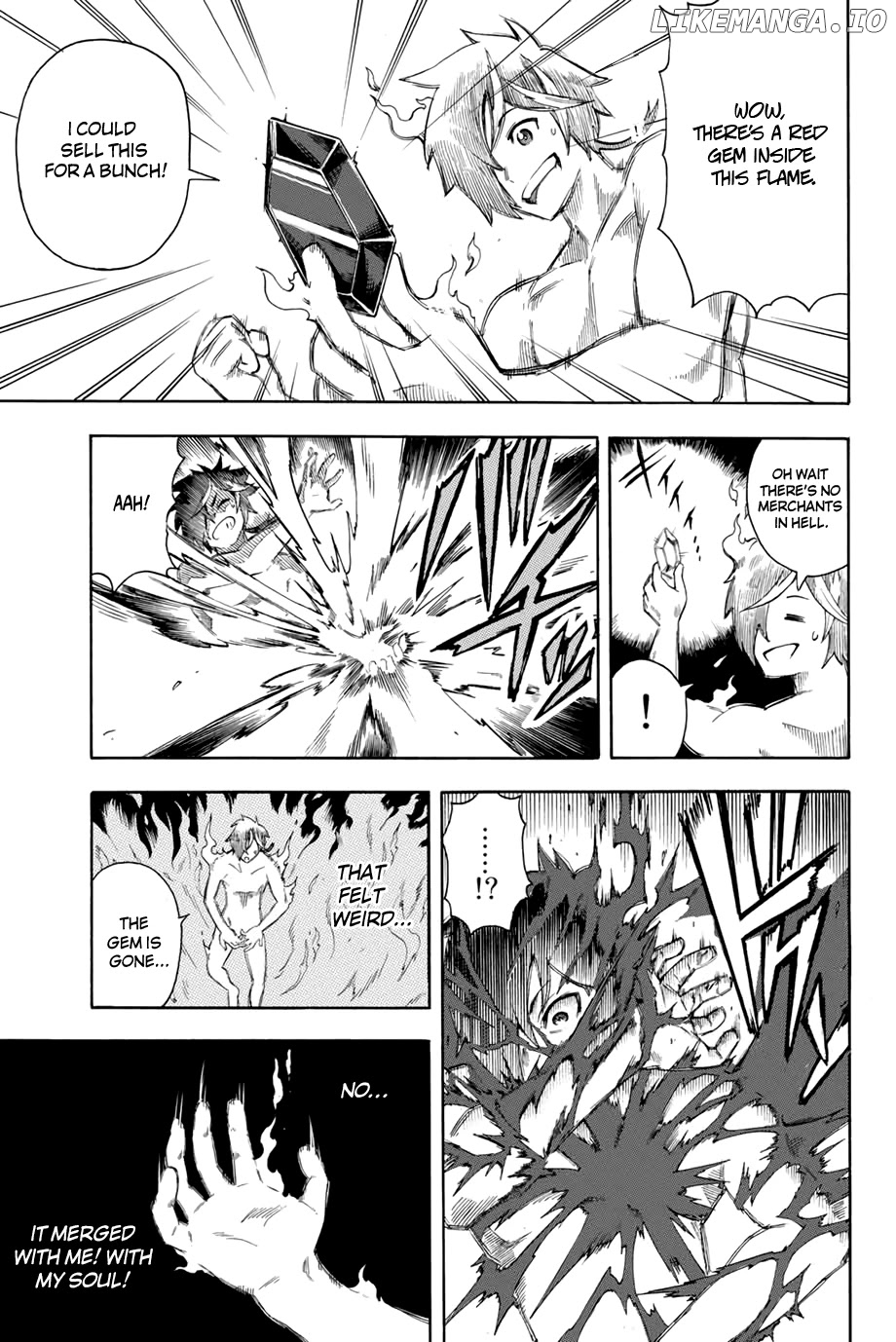 Jigoku no Gouka de Yaka re Tsuzuketa Shounen. Saikyou no Honou Tsukai to Natte Fukkatsu Suru. Chapter 1.1 - page 21