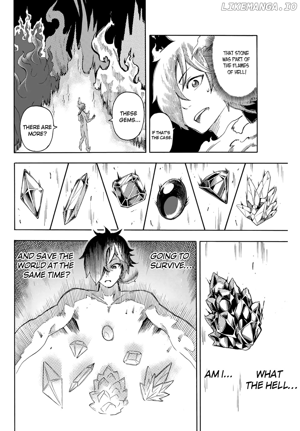 Jigoku no Gouka de Yaka re Tsuzuketa Shounen. Saikyou no Honou Tsukai to Natte Fukkatsu Suru. Chapter 1.1 - page 22