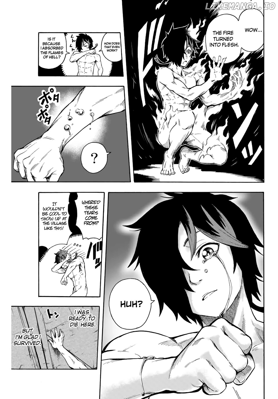 Jigoku no Gouka de Yaka re Tsuzuketa Shounen. Saikyou no Honou Tsukai to Natte Fukkatsu Suru. Chapter 1.1 - page 25