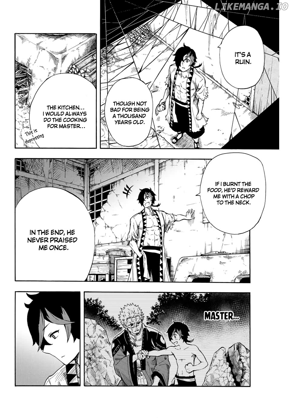 Jigoku no Gouka de Yaka re Tsuzuketa Shounen. Saikyou no Honou Tsukai to Natte Fukkatsu Suru. Chapter 4 - page 4