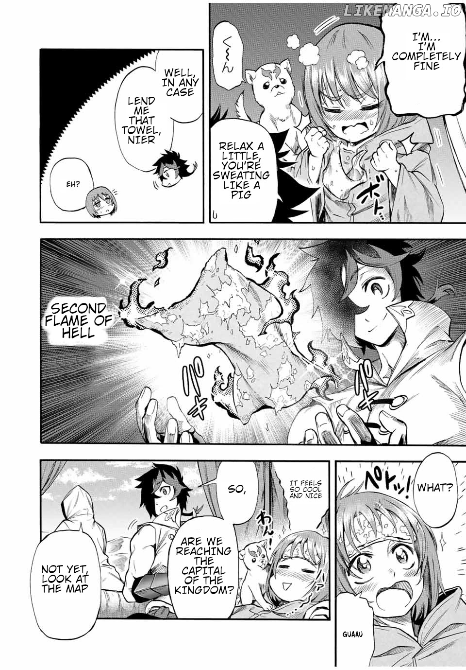 Jigoku no Gouka de Yaka re Tsuzuketa Shounen. Saikyou no Honou Tsukai to Natte Fukkatsu Suru. Chapter 44 - page 3