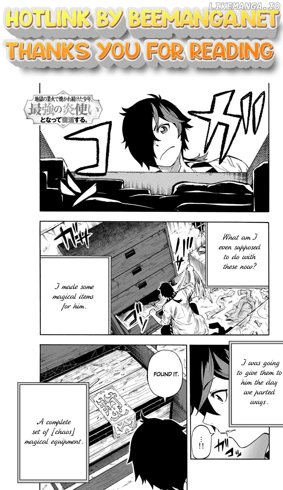 Jigoku no Gouka de Yaka re Tsuzuketa Shounen. Saikyou no Honou Tsukai to Natte Fukkatsu Suru. Chapter 5 - page 1
