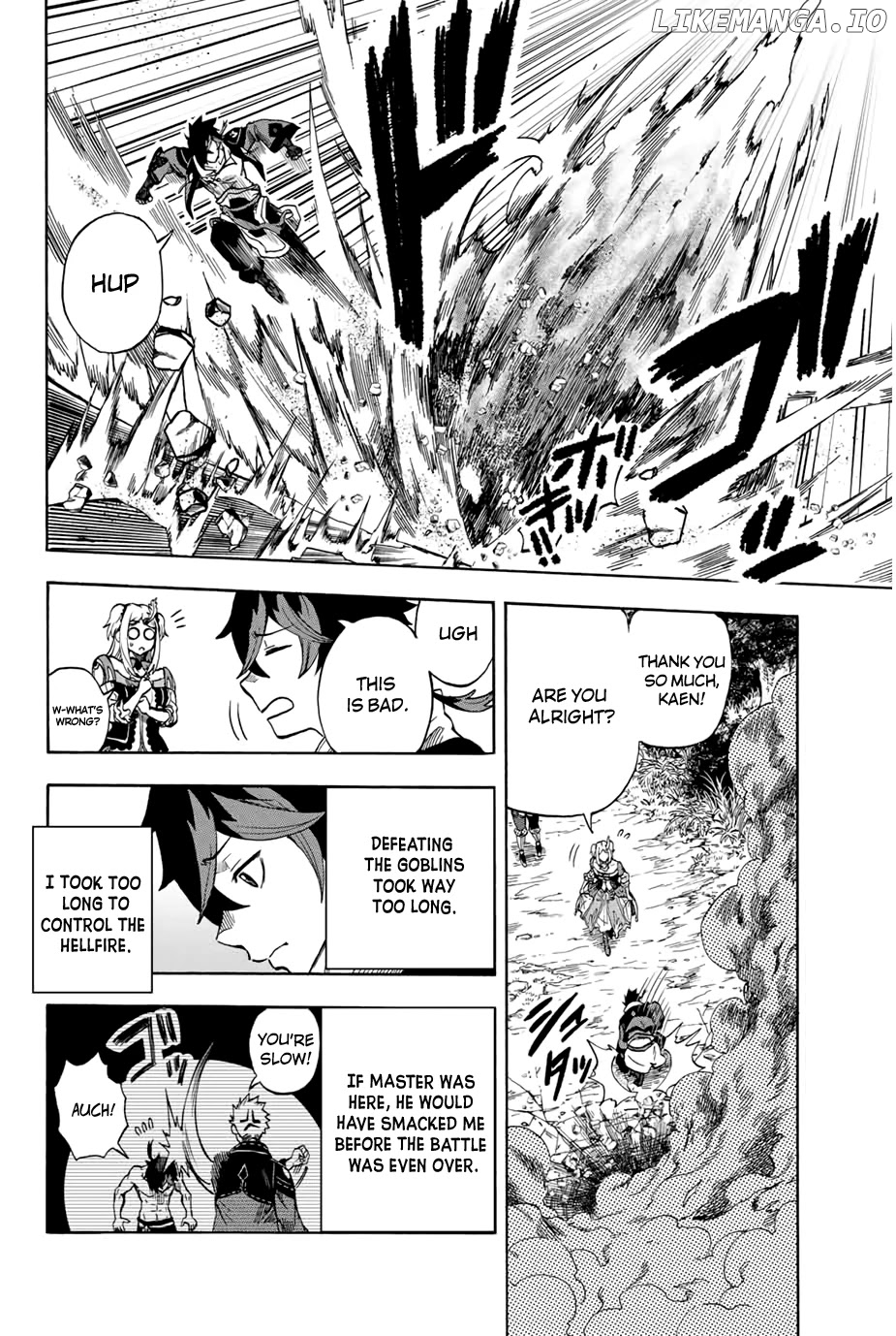 Jigoku no Gouka de Yaka re Tsuzuketa Shounen. Saikyou no Honou Tsukai to Natte Fukkatsu Suru. Chapter 7 - page 8