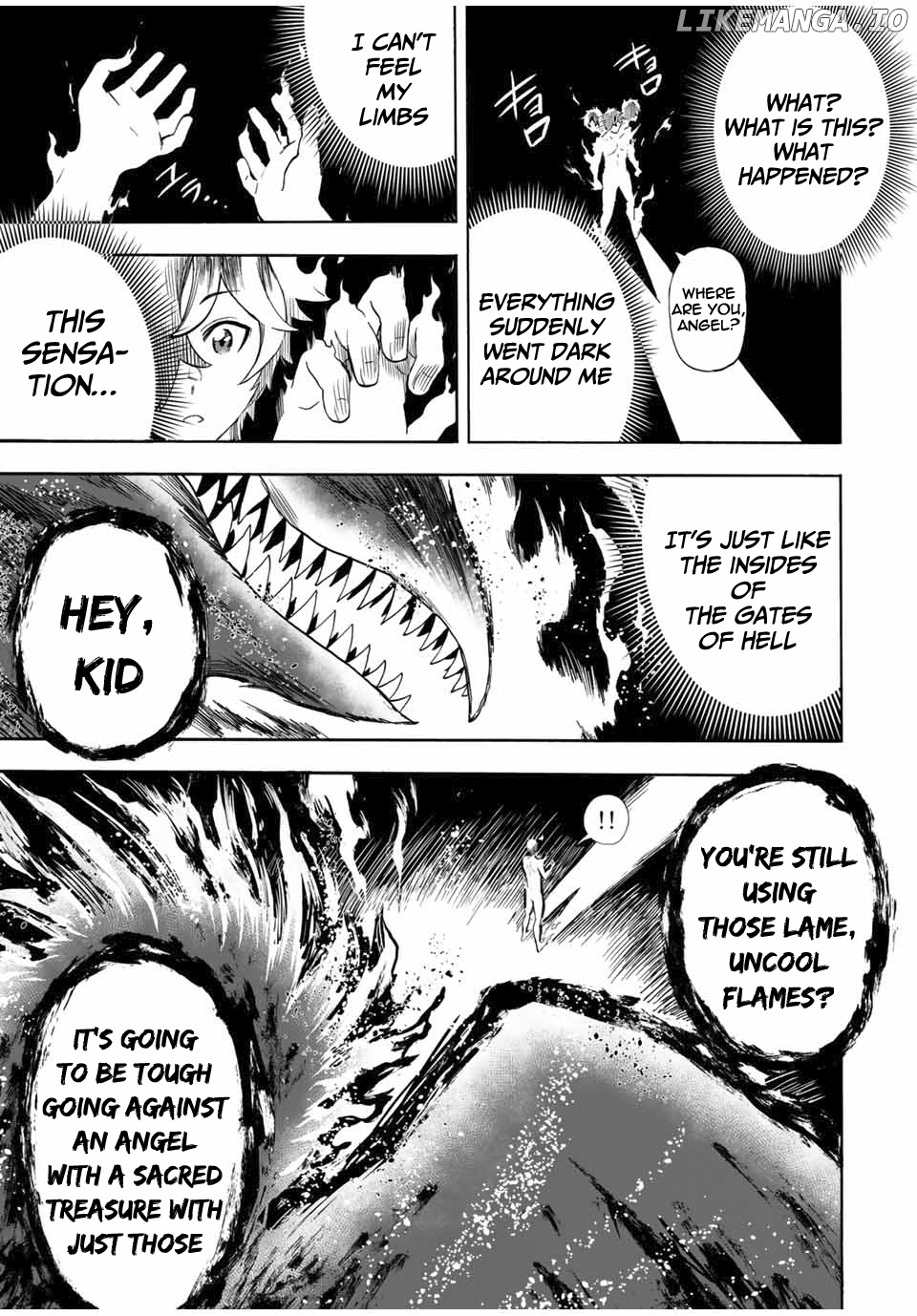 Jigoku no Gouka de Yaka re Tsuzuketa Shounen. Saikyou no Honou Tsukai to Natte Fukkatsu Suru. Chapter 24 - page 12