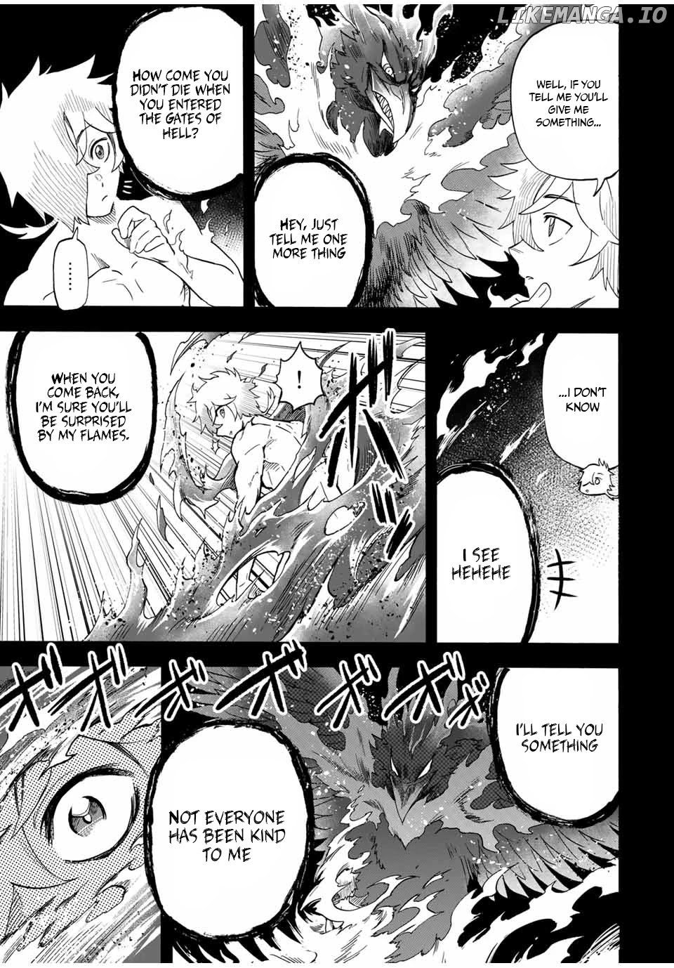 Jigoku no Gouka de Yaka re Tsuzuketa Shounen. Saikyou no Honou Tsukai to Natte Fukkatsu Suru. Chapter 25 - page 7