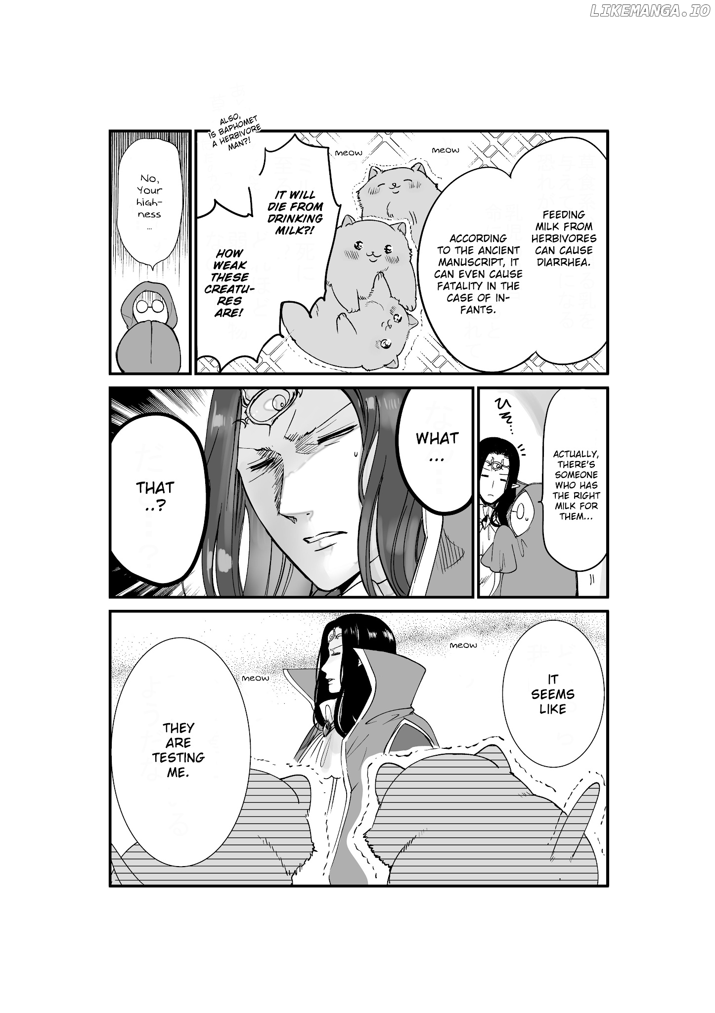 A story about a cat reincarnated in a different world where there are no cats. chapter 8 - page 2