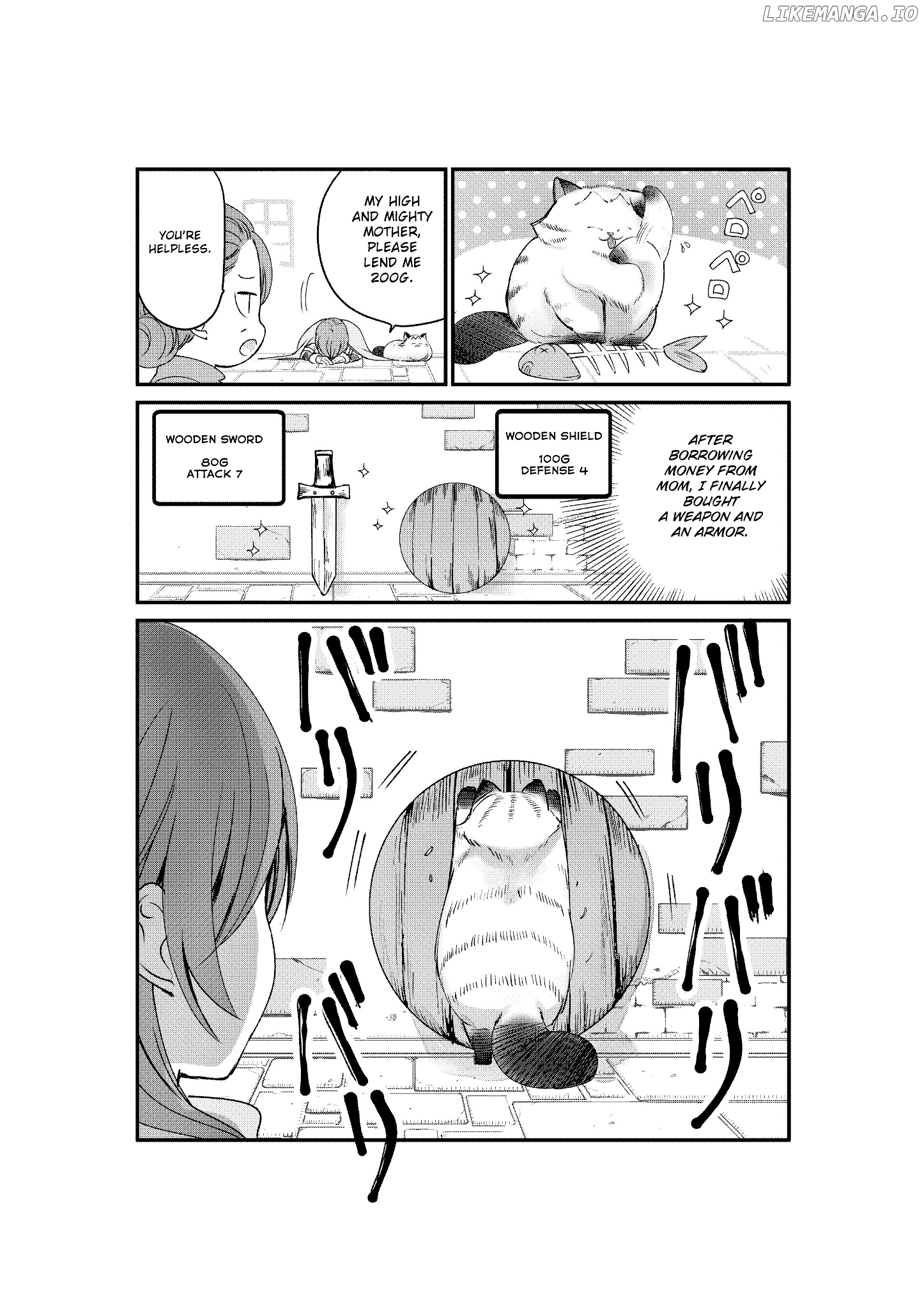 A story about a cat reincarnated in a different world where there are no cats. chapter 5 - page 1