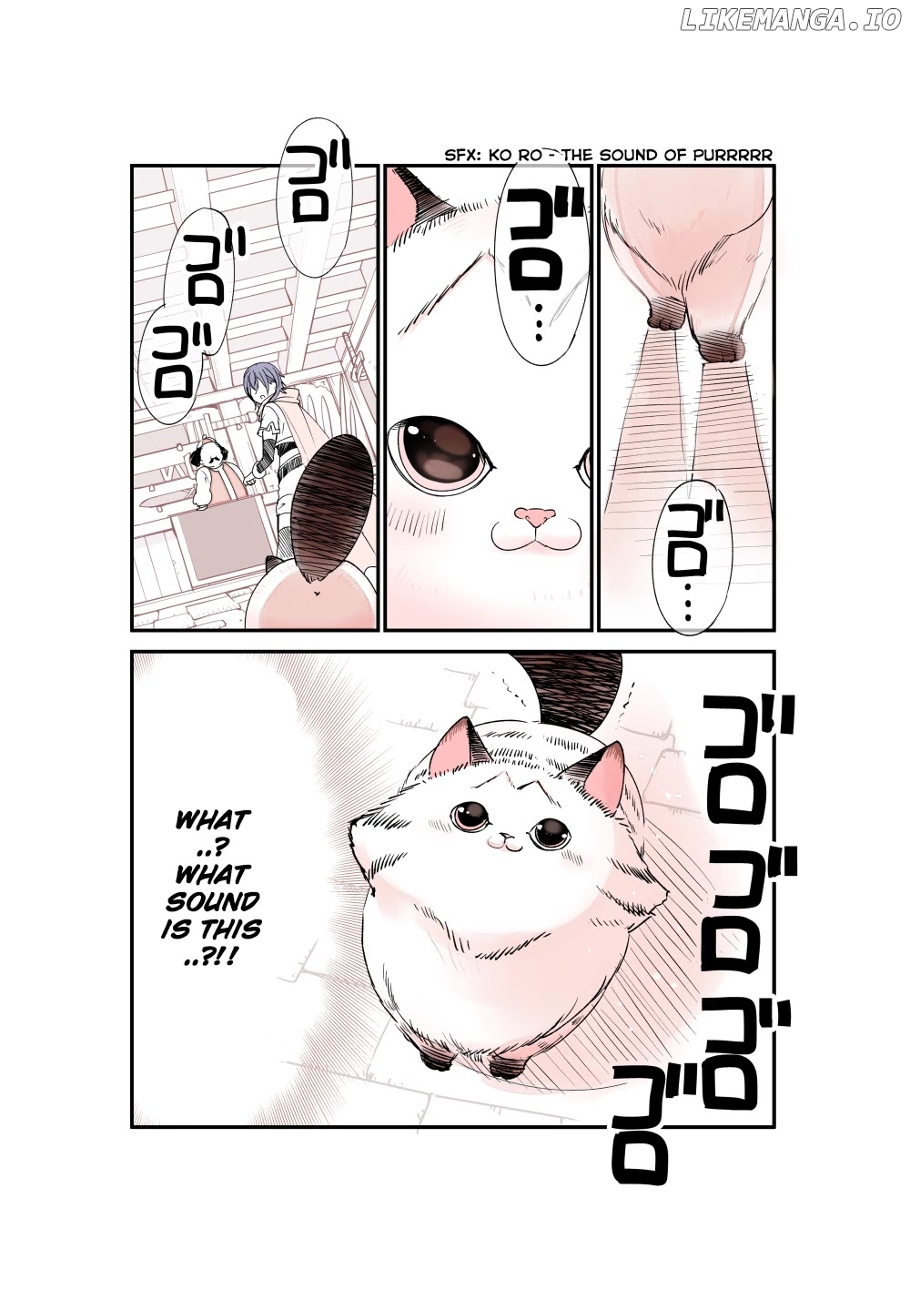 A story about a cat reincarnated in a different world where there are no cats. chapter 4 - page 3