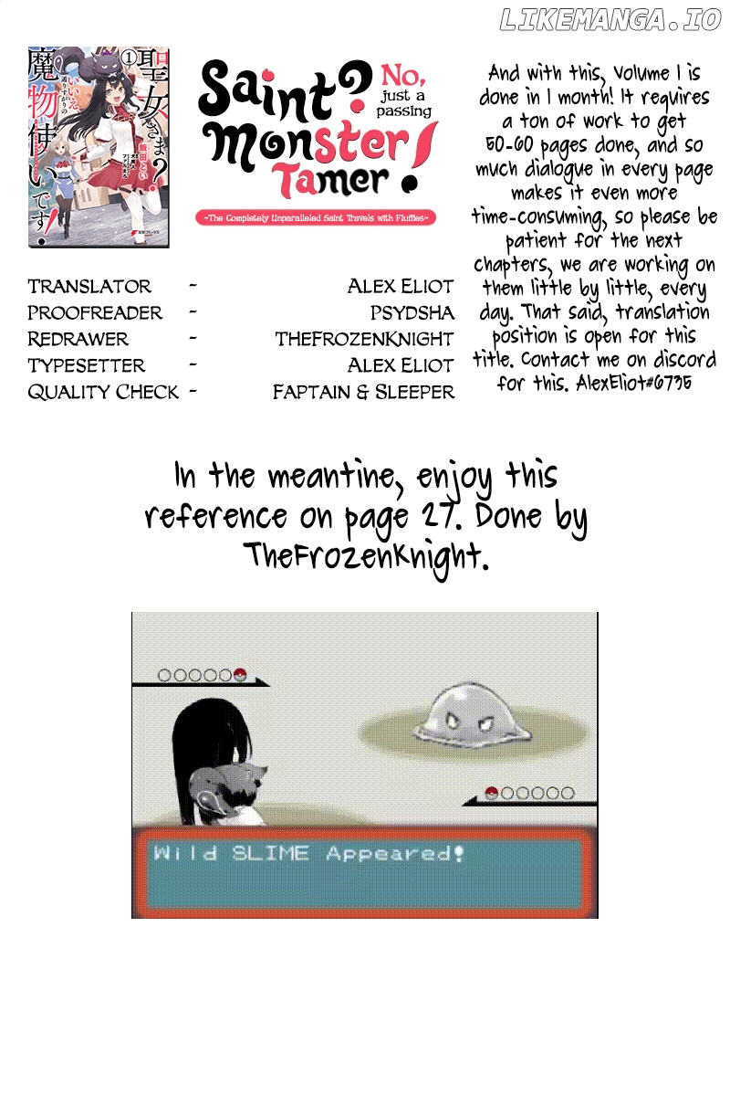 Saint? No, Just A Passing Monster Tamer! ~The Completely Unparalleled Saint Travels With Fluffies~ chapter 3 - page 65