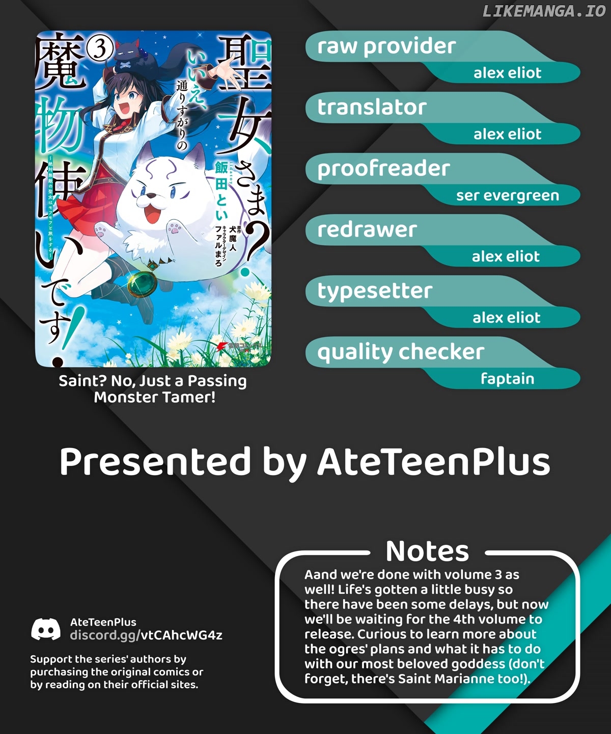Saint? No, Just A Passing Monster Tamer! ~The Completely Unparalleled Saint Travels With Fluffies~ chapter 12 - page 34
