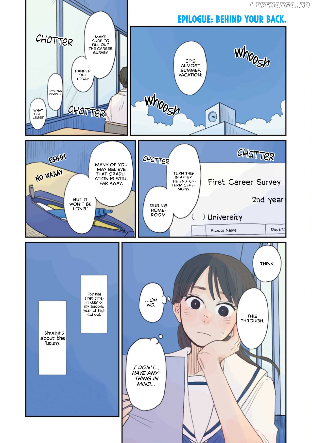 Sore Wa, Kimi Ga Mita Ao Datta chapter 34.1 - page 1