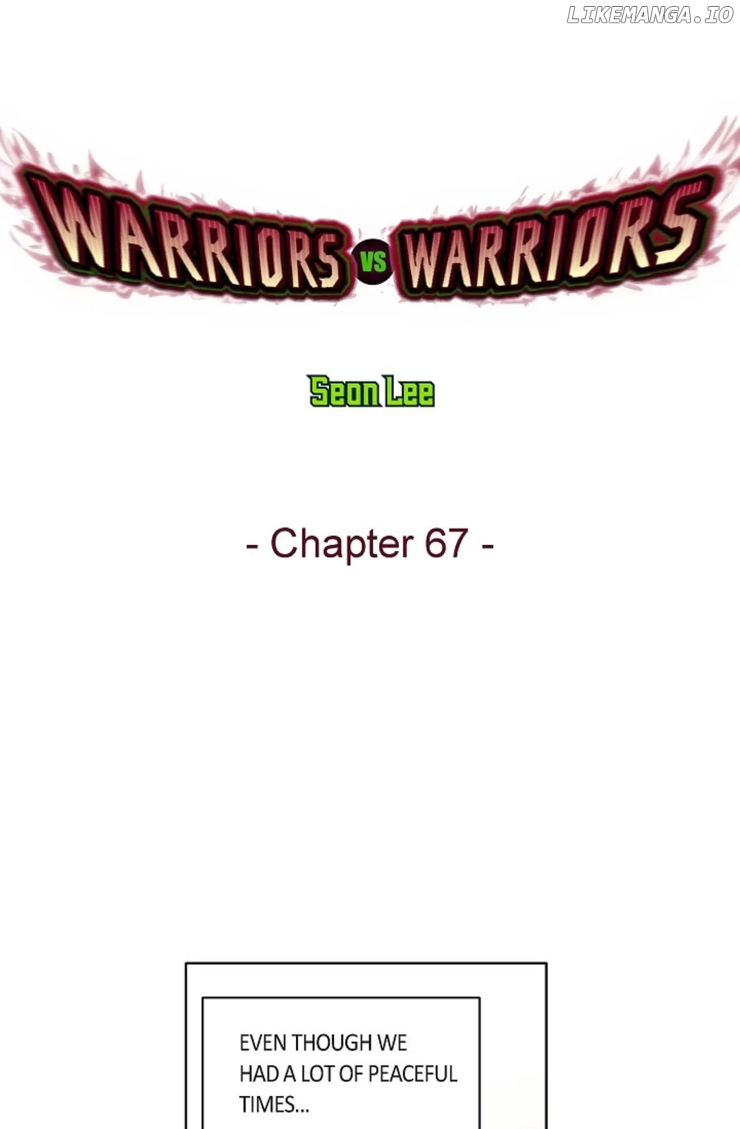 Warriors Vs. Warriors Chapter 67 - page 1