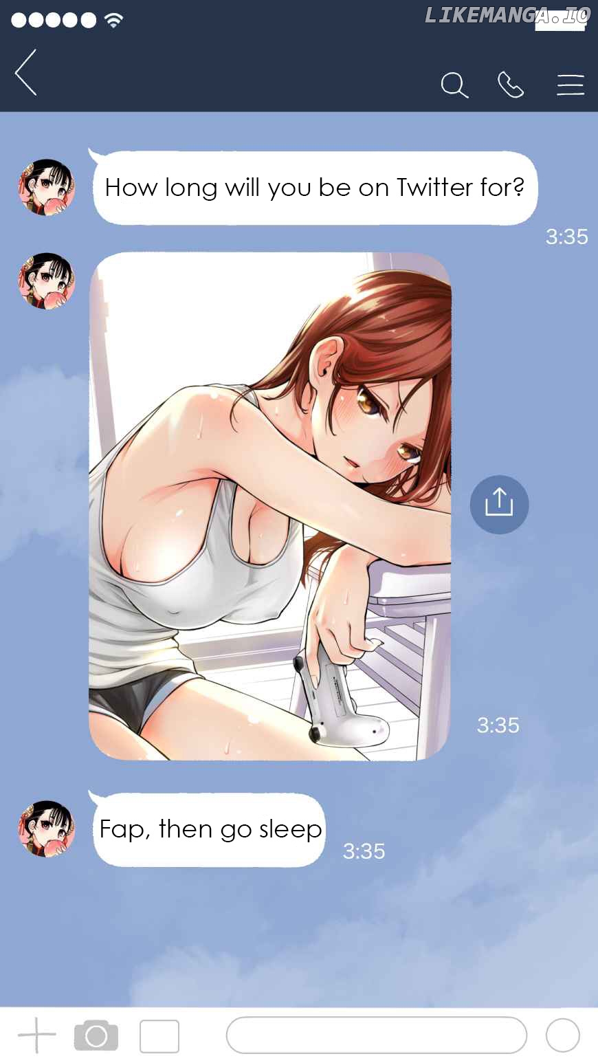 Girls Who Report The Color Of Their Underwear To Me Every Day For Some Reason chapter 12.5 - page 1