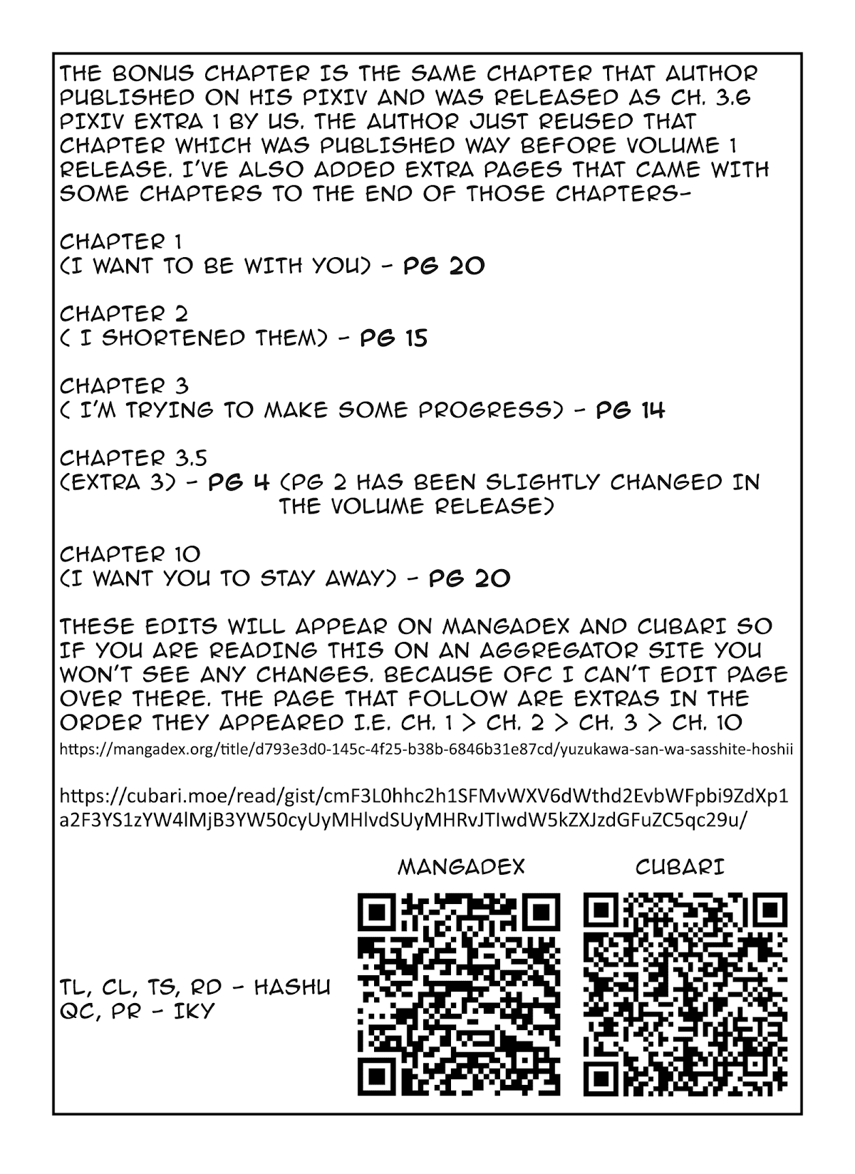 Yuzukawa-san wa, Sasshite Hoshii chapter 10.7 - page 8