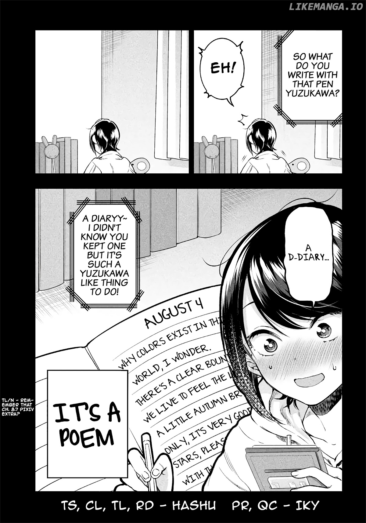 Yuzukawa-san wa, Sasshite Hoshii chapter 14.5 - page 2