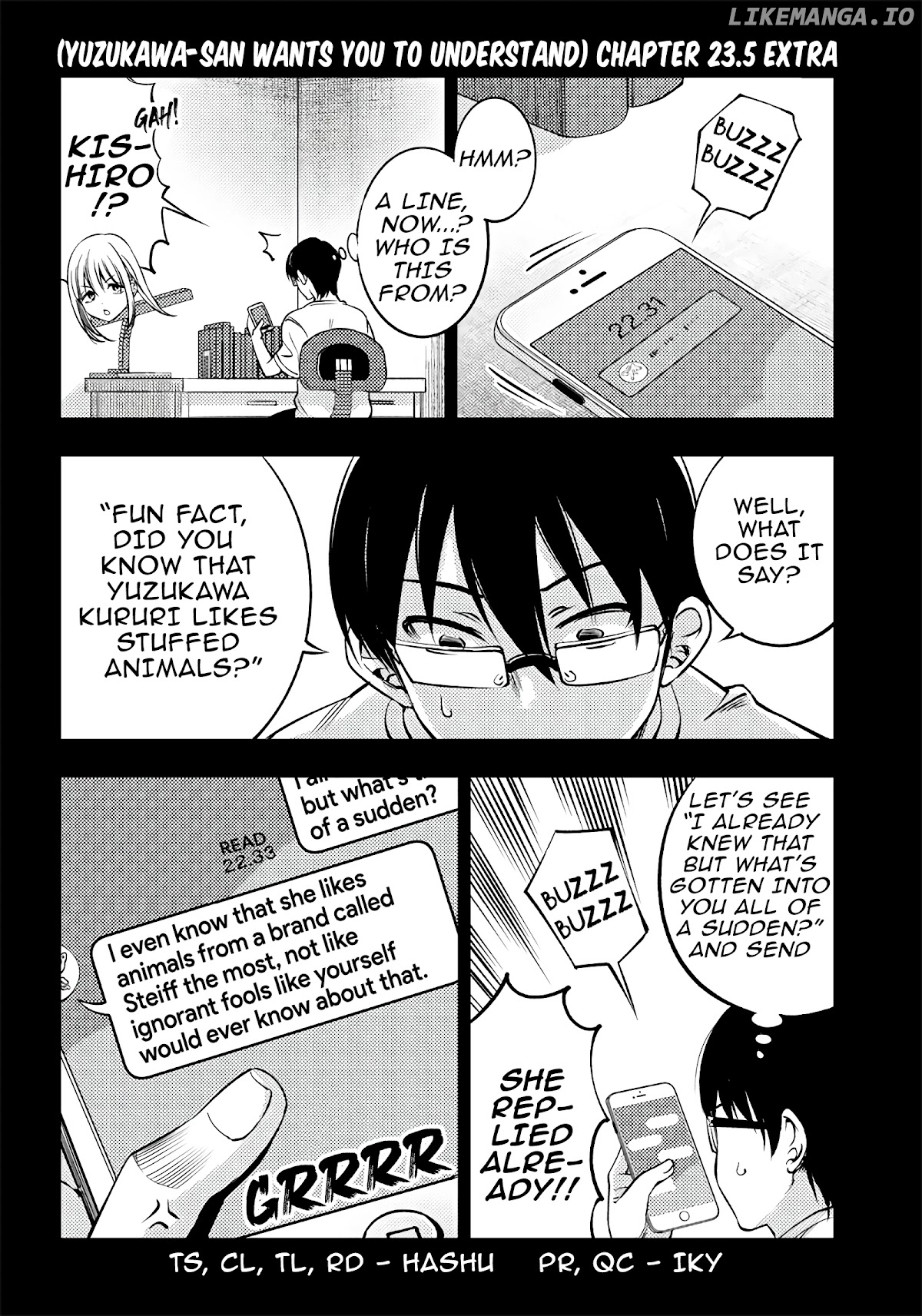 Yuzukawa-san wa, Sasshite Hoshii chapter 23.5 - page 1