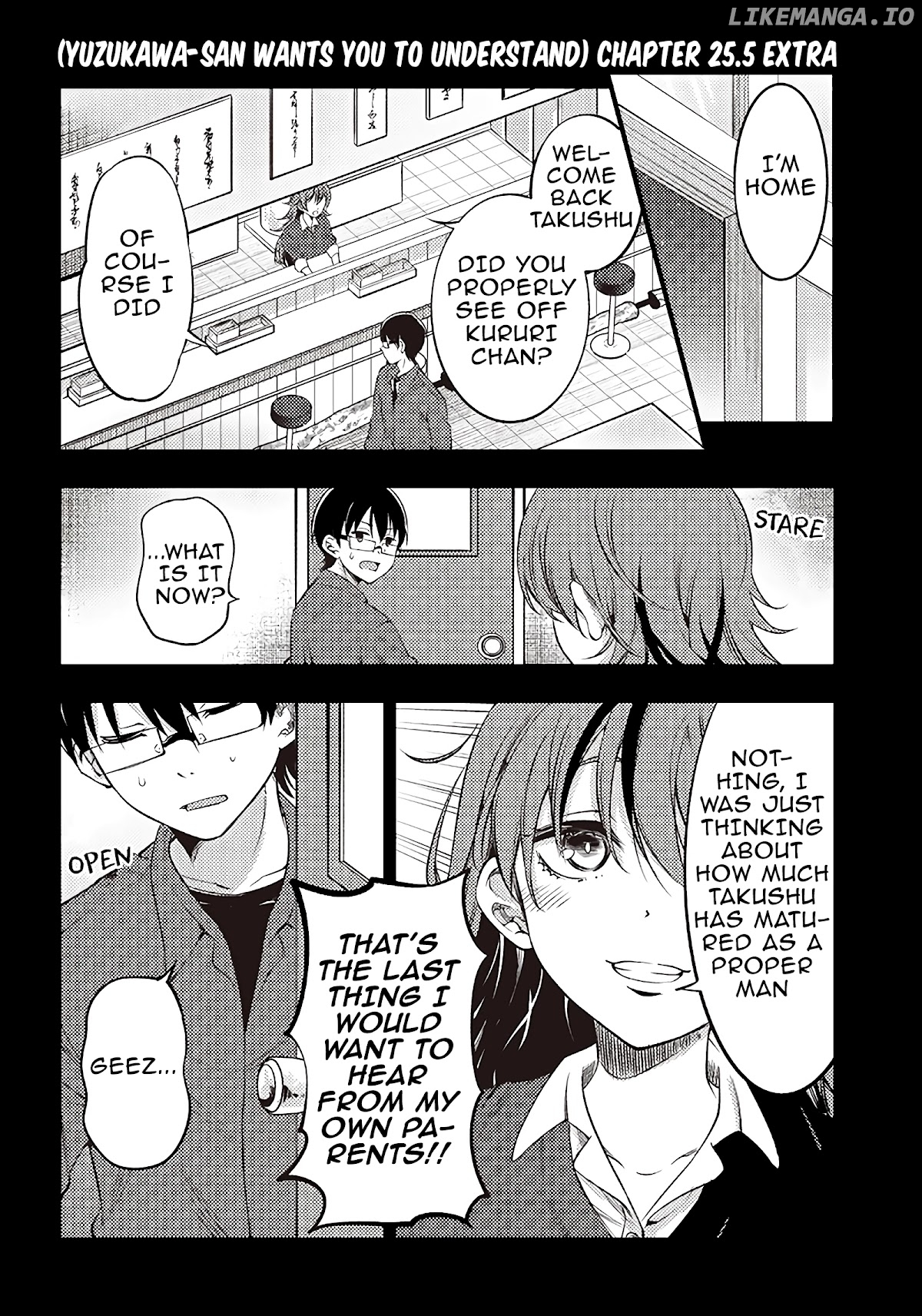 Yuzukawa-san wa, Sasshite Hoshii chapter 25.5 - page 1