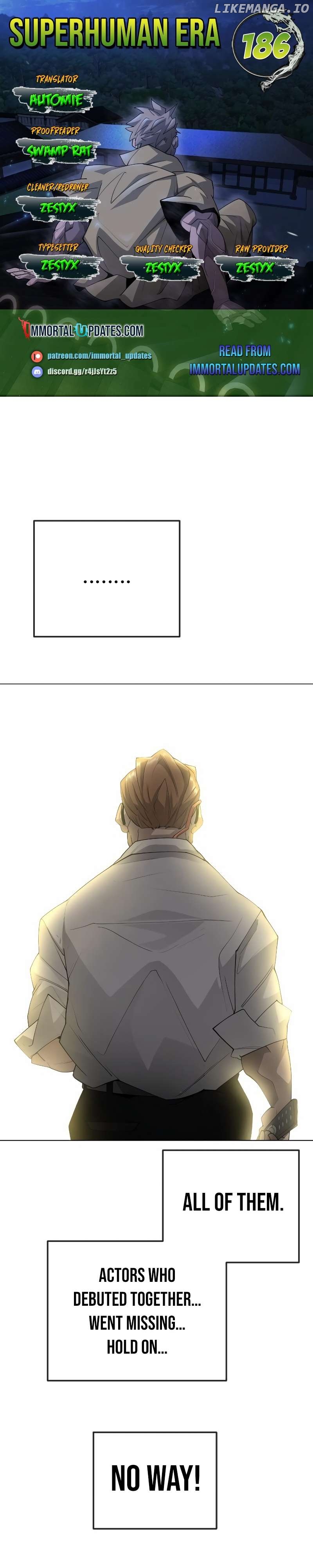 Superhuman Era Chapter 186 - page 1