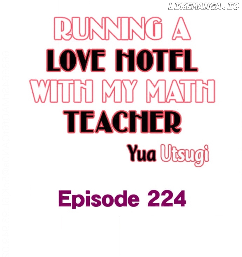 Running A Love Hotel With My Math Teacher Chapter 224 - page 1