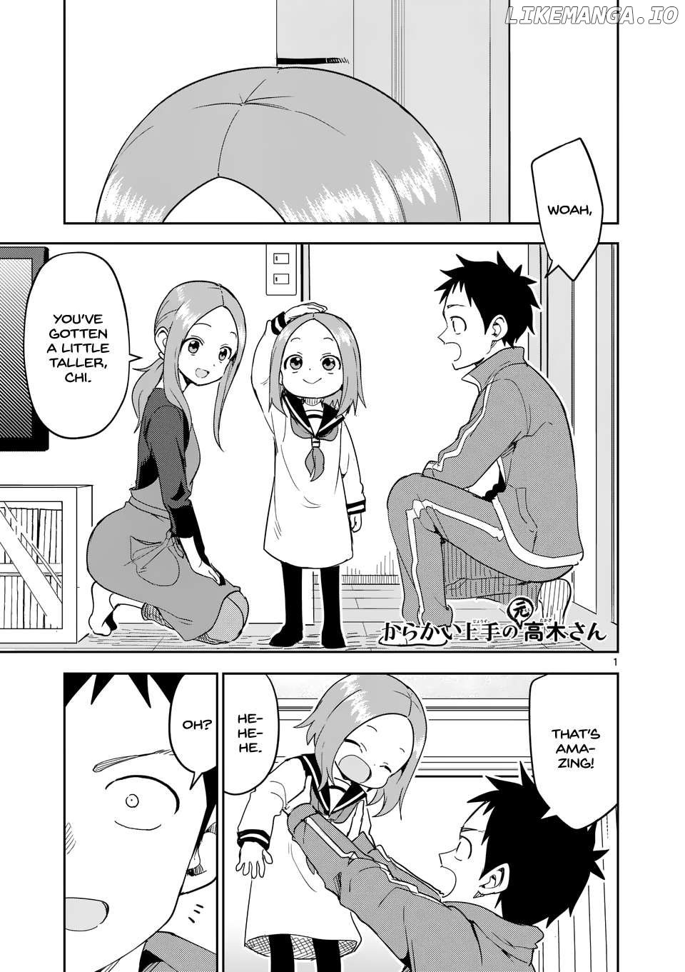 Karakai Jouzu no (Moto) Takagi-san Chapter 311 - page 1
