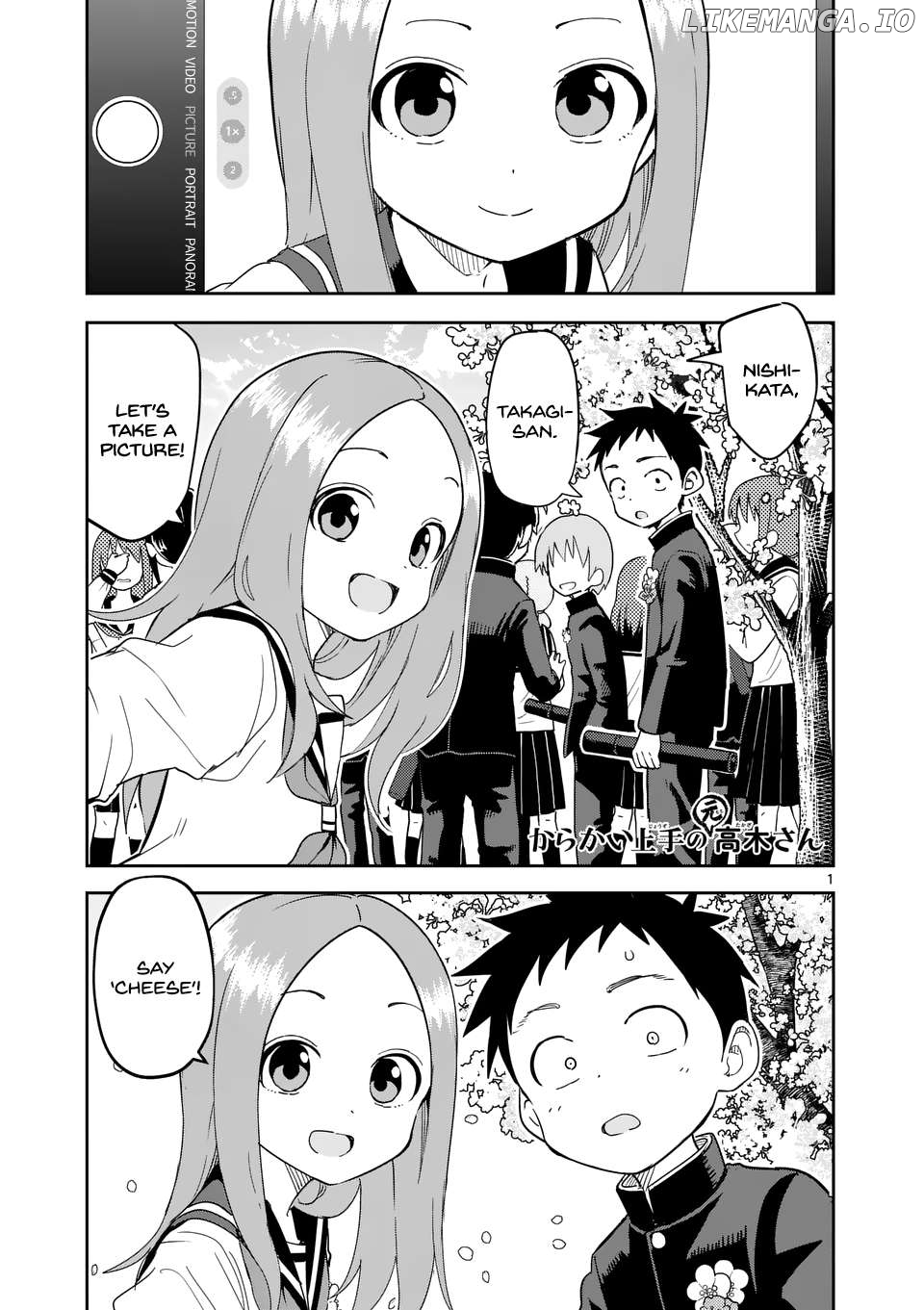 Karakai Jouzu no (Moto) Takagi-san Chapter 312 - page 1