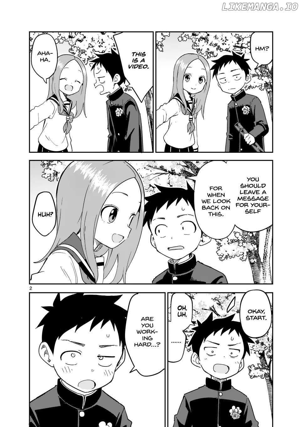 Karakai Jouzu no (Moto) Takagi-san Chapter 312 - page 2