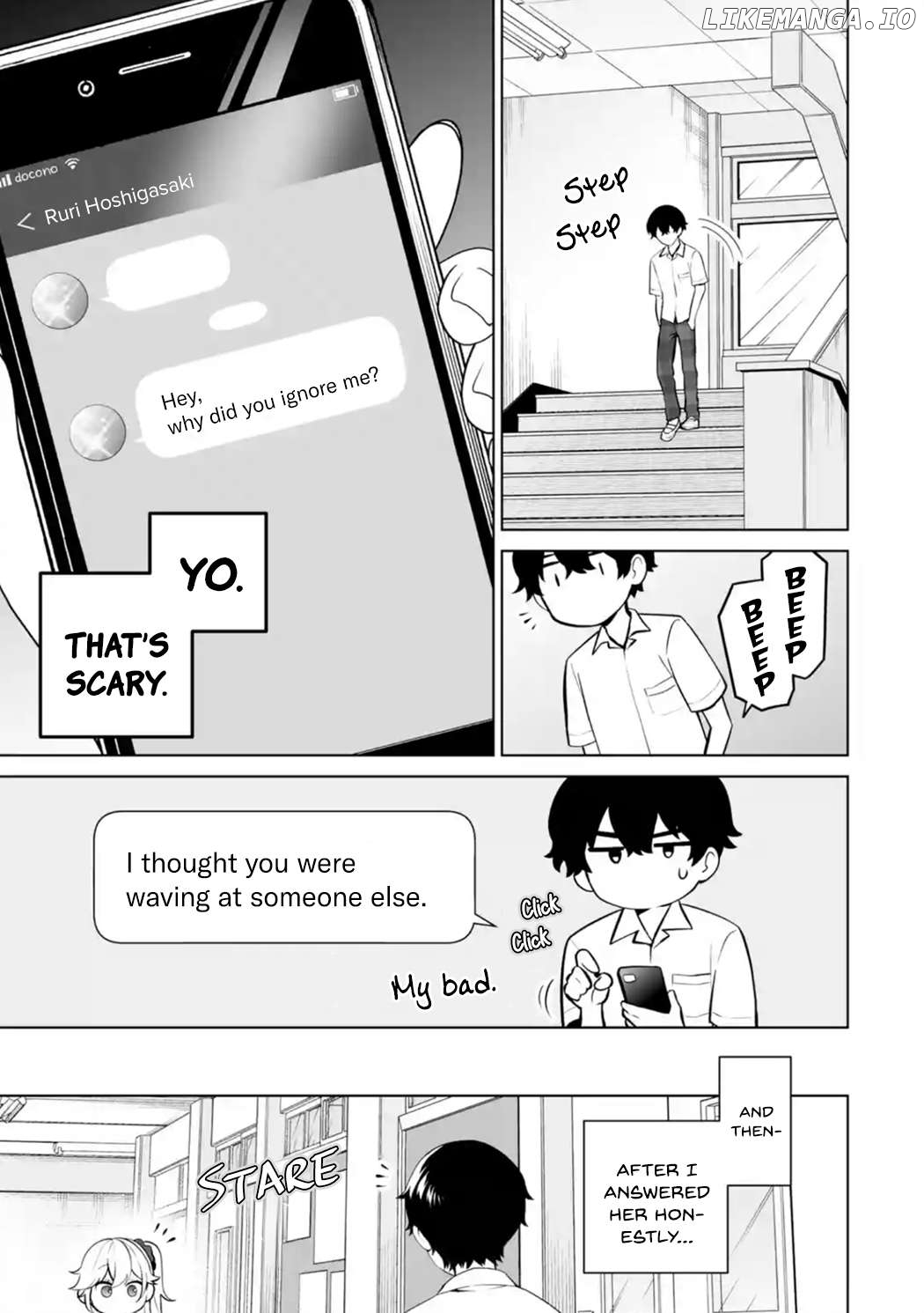 Please Leave Me Alone (For Some Reason, She Wants to Change a Lone Wolf's Helpless High School Life.) Chapter 23 - page 3