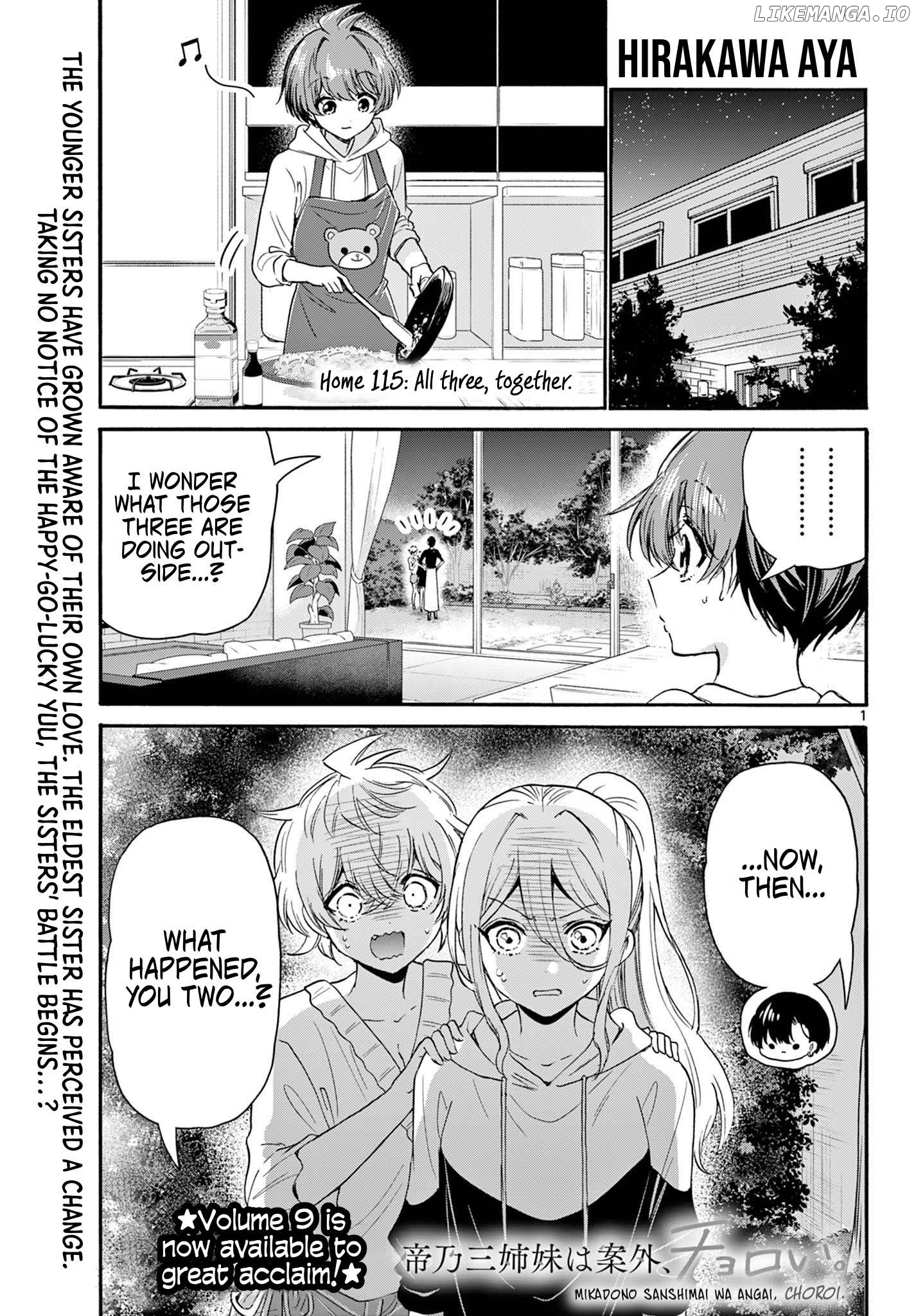 Mikadono Sanshimai Wa Angai, Choroi Chapter 115 - page 1