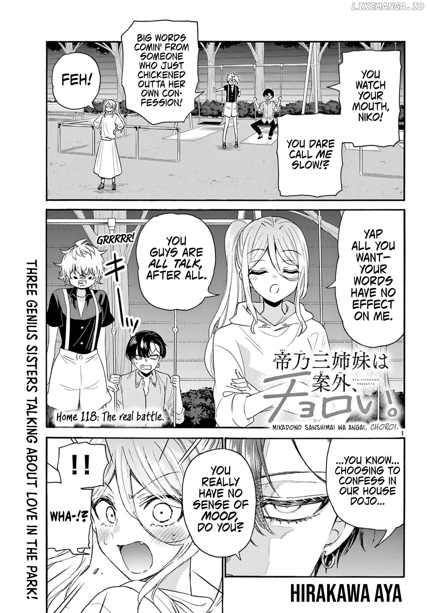 Mikadono Sanshimai Wa Angai, Choroi Chapter 118 - page 1