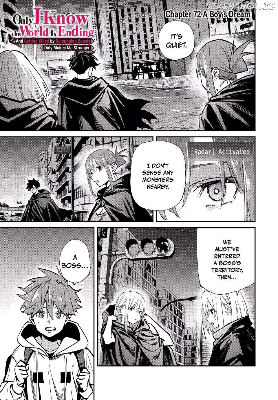 Only I Know That the World Will End Chapter 72 - page 1
