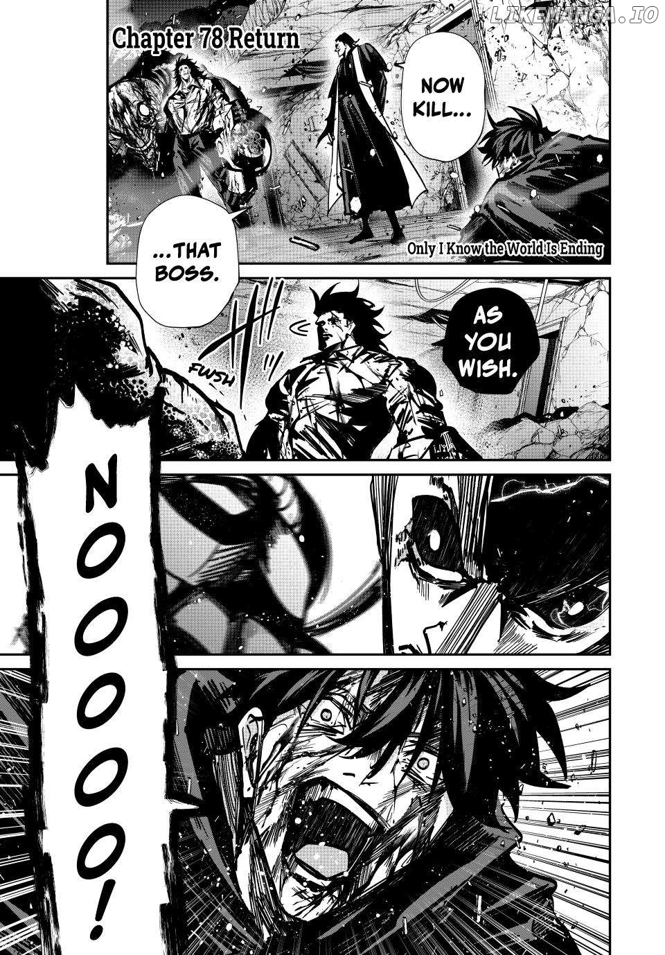 Only I Know That the World Will End Chapter 78 - page 1