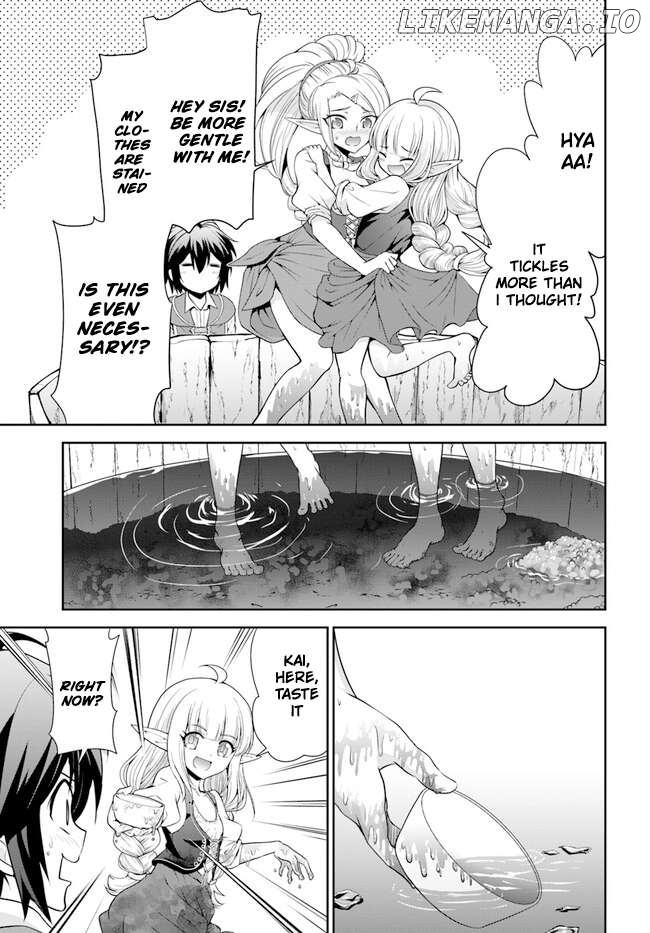 Tenohira Kaitaku Mura De Isekai Kenkokuki Fueteku Yome-Tachi To Nonbiri Mujintou Life Chapter 45 - page 8