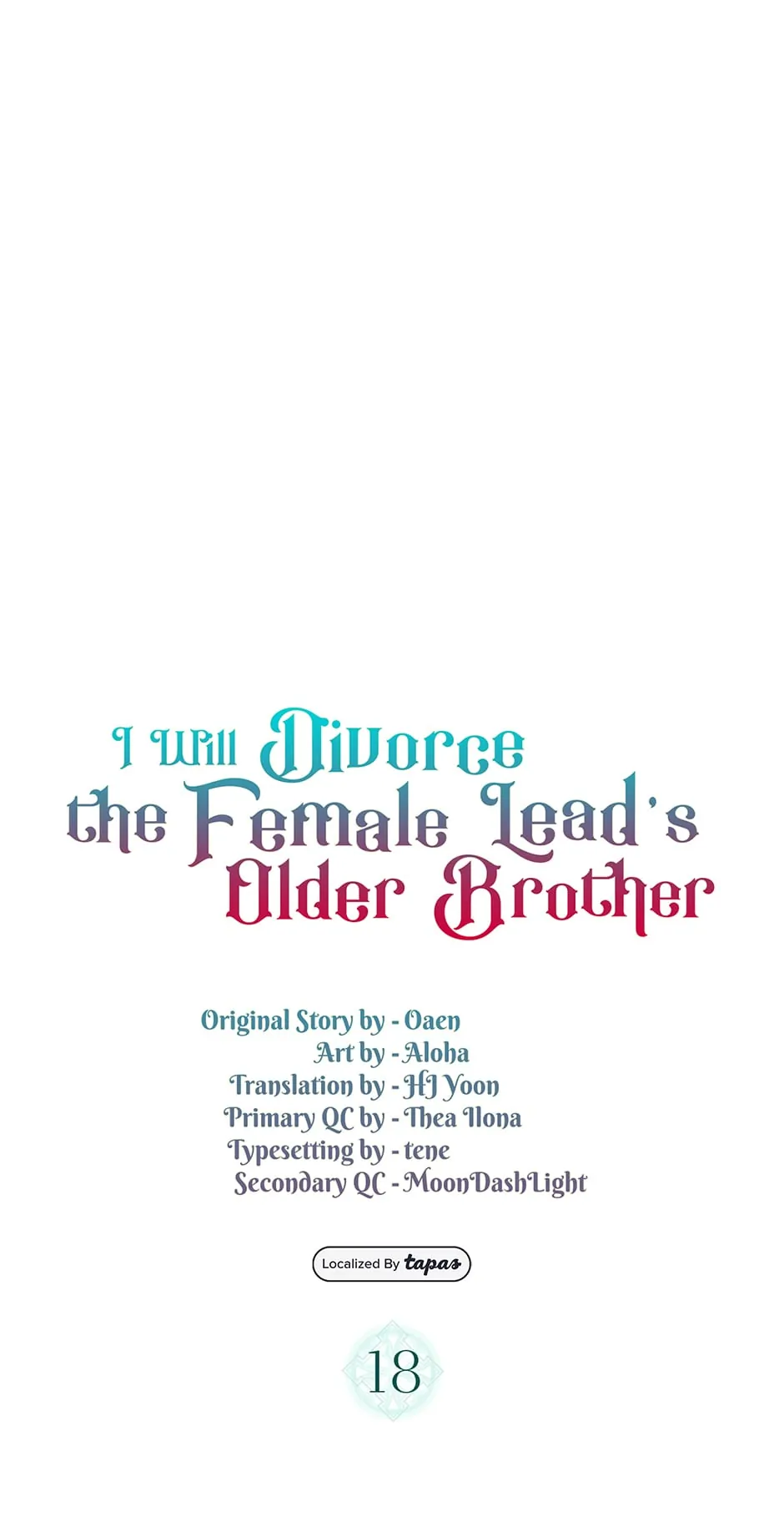 I Will Divorce the Female Lead’s Siscon Brother Chapter 18 - page 1