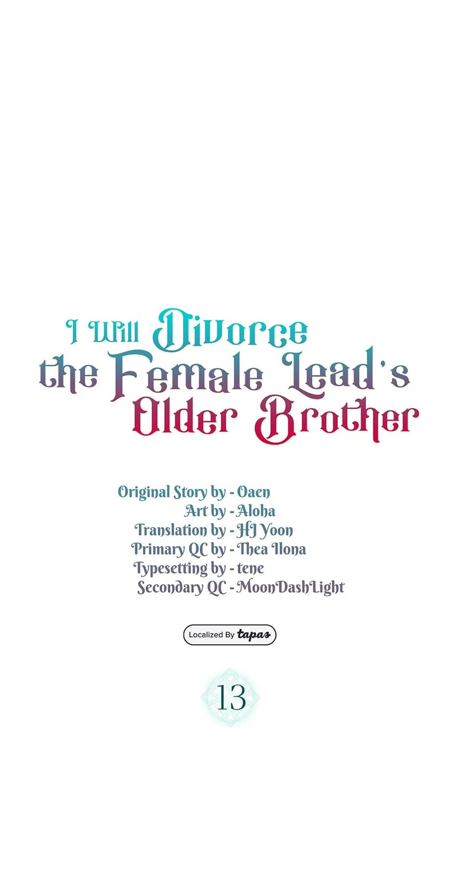 I Will Divorce the Female Lead’s Siscon Brother Chapter 13 - page 1