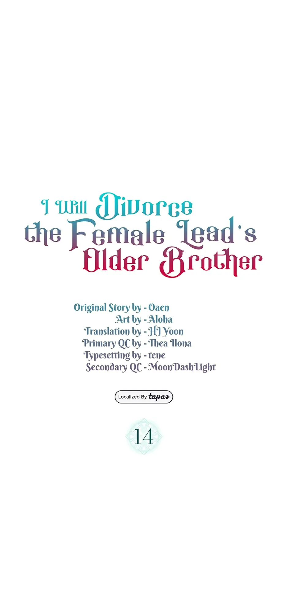 I Will Divorce the Female Lead’s Siscon Brother Chapter 14 - page 1