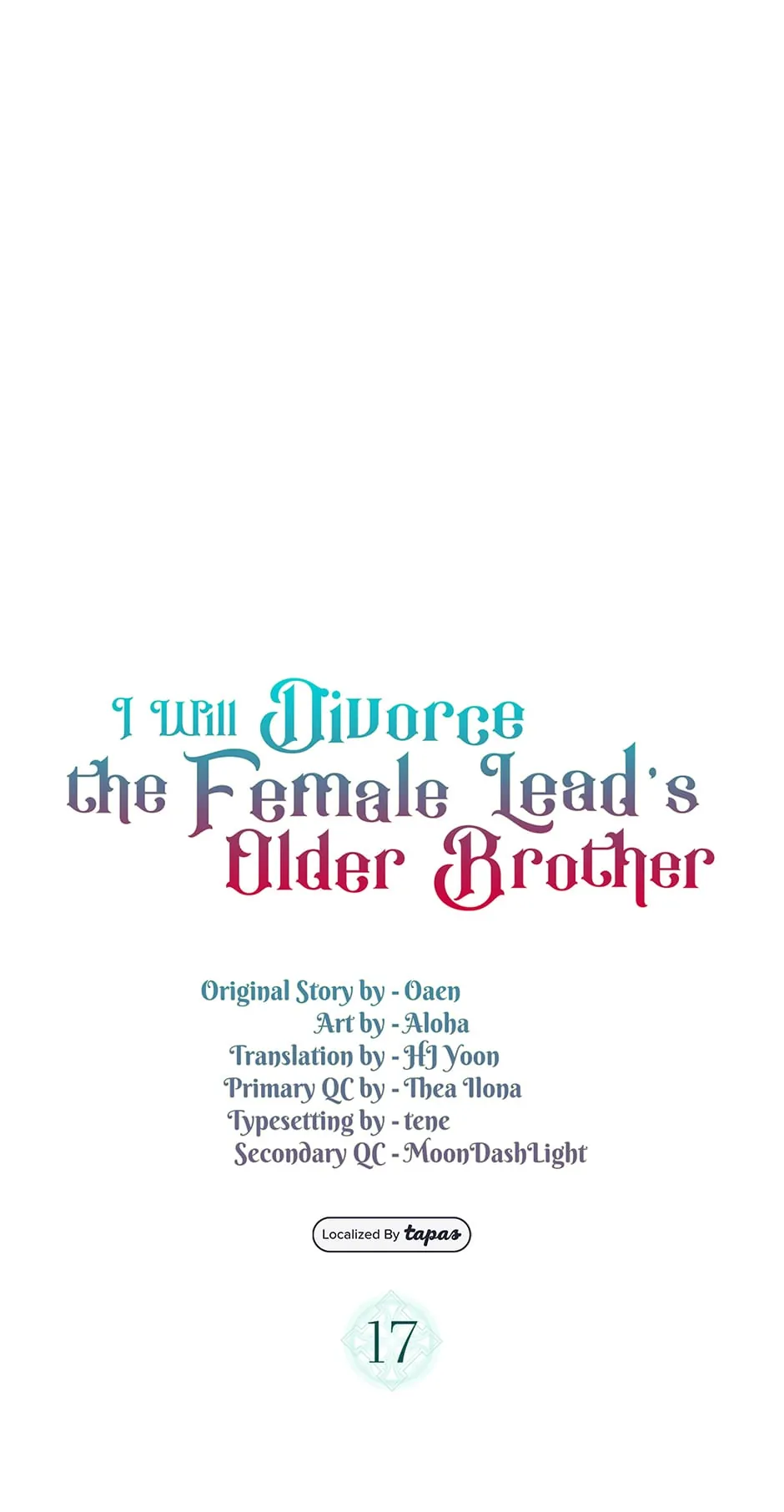 I Will Divorce the Female Lead’s Siscon Brother Chapter 17 - page 1