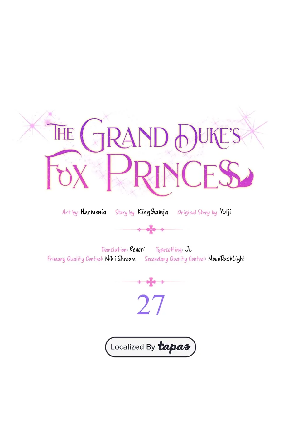 The Duke and The Fox Princess Chapter 27 - page 1