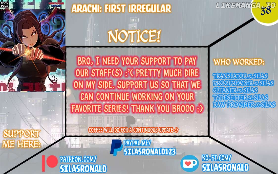 Rooftop Sword Master : Arachi The First Irregular Chapter 38 - page 1