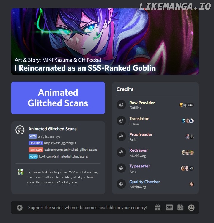 I Reincarnated as an SSS-Ranked Goblin Chapter 49 - page 1