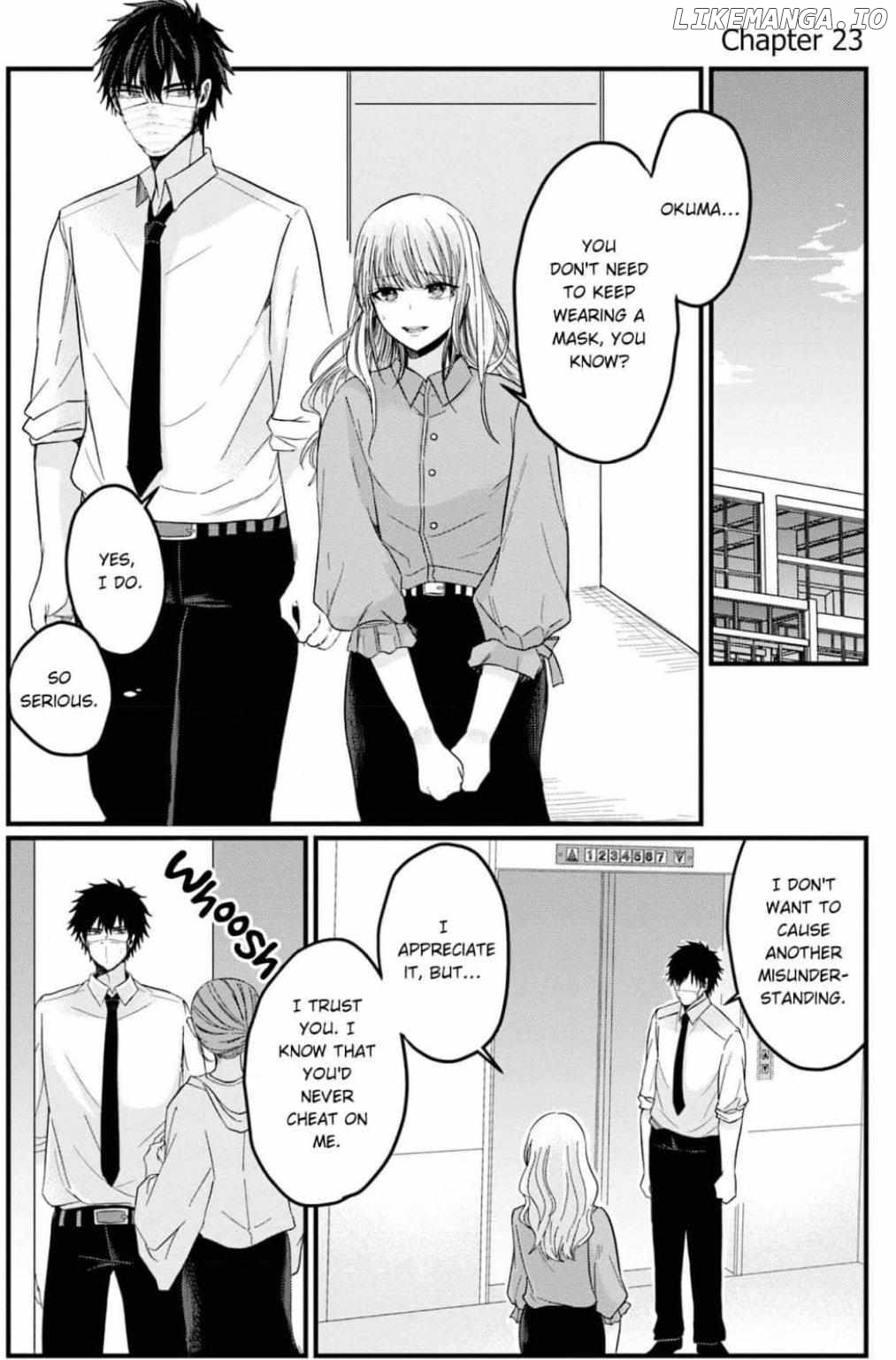 Kowamote Kouhai ga Ichinichi Ikkai Suki tte Itte Kuru (Official) Chapter 23 - page 1