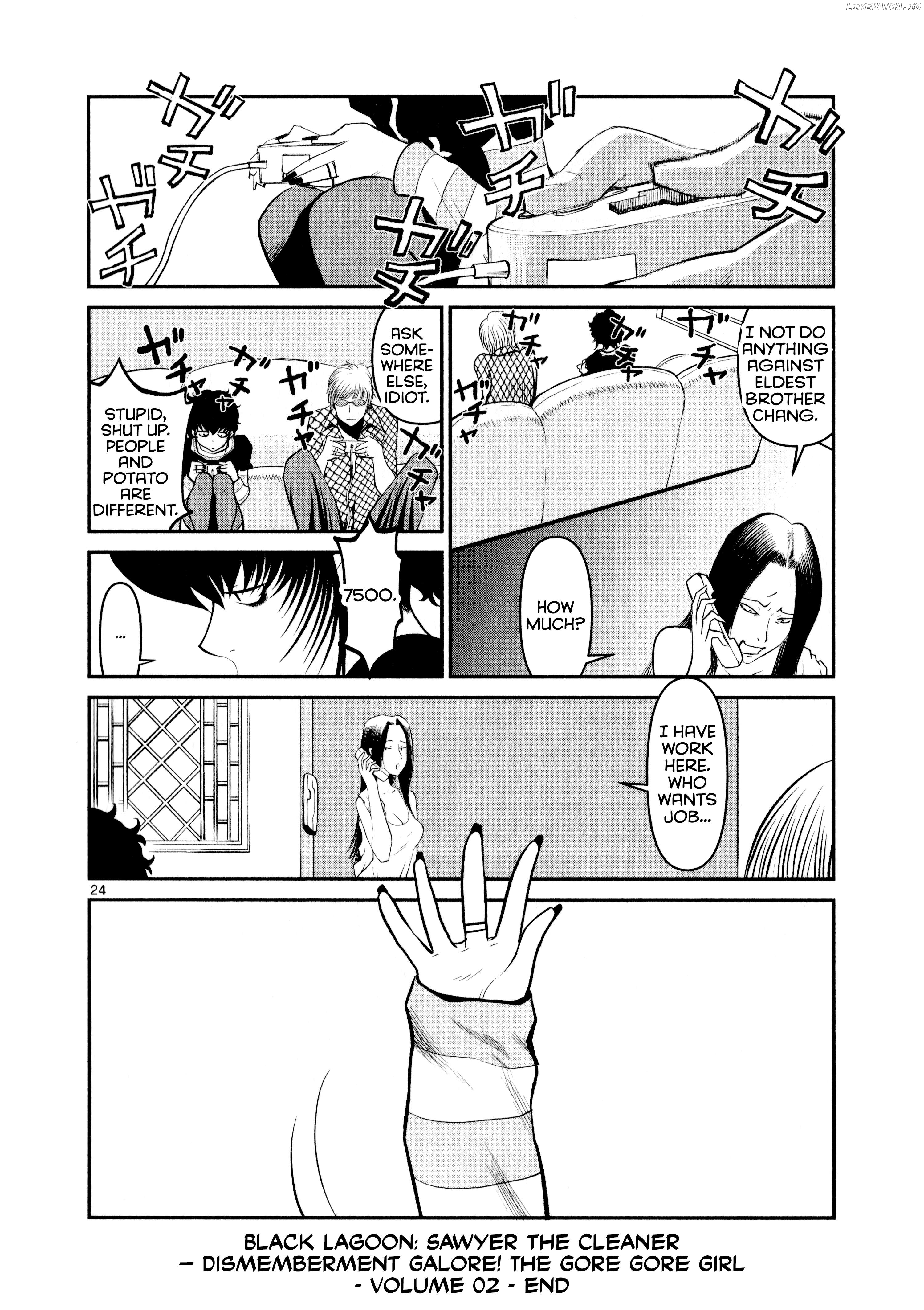 Black Lagoon: Sawyer the Cleaner - Dismemberment! Gore Gore Girl Chapter 14 - page 24