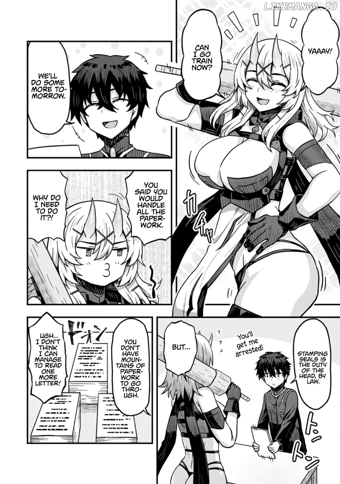 Isekai Saikyou no Yome desu ga, Yoru no Tatakai wa Ore no Hou ga Tsuyoi You desu ~Chiryaku o Ikashite Nariagaru Harem Senki~ Chapter 4 - page 2